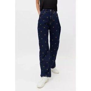 Size 26 BDG Brand Cowboy Jeans with Horseshoes from Urban Outfitters